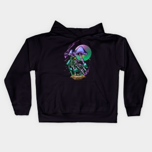 MUSHROOM ASTRONAUT VIBES Kids Hoodie